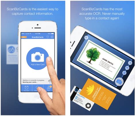 best business card scanner apps - app that scans business cards.